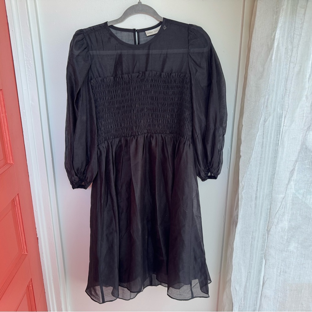 InWear Copenhagen Black Smocked Waist Dress
